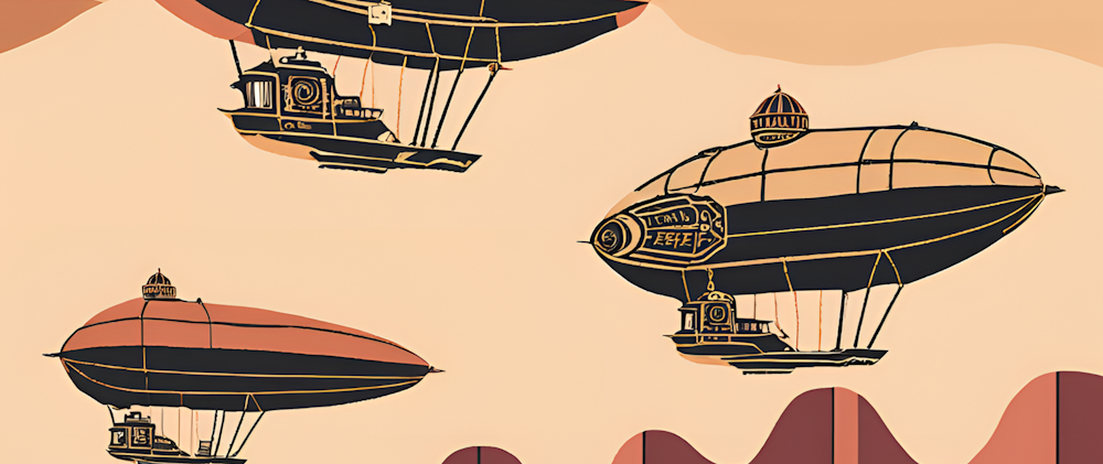 airships over desert made on Canva.com